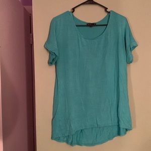 Blue green shirt
